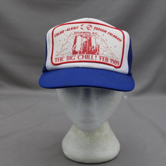 Vintage Patched Trucker Hat - Canadian Oxy the Big Chill 89 - Adult Snapback - Picture 1 of 9